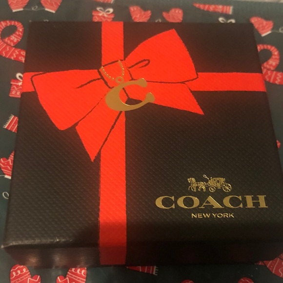 Coach Gold-Tone Padlock Earrings - Picture 4 of 4